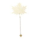 Cute Stationery Book Holder Apricot Metal Bookmark Tassel Chinese Style Leaf