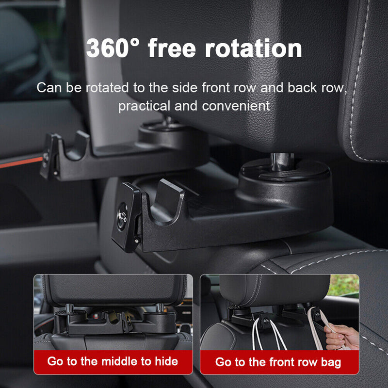 Universal Concealed Car Seat Hook Auto Interior Headrest Bag Hat Hanger Hol