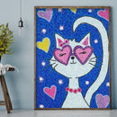 Diamond Painting 5D DIY Cat Full Special Drill Rhinestone Kits (CU097) Newly