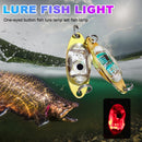 2pcs 5cm 10g LED Fishing Lure Light Eye Shape Underwater Fish Lamp (Red)