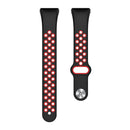 Watch Strap for HUAWEI HONOR Band 6 TPU Bracelet Wristband (Black Red)
