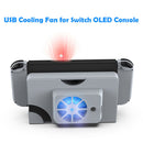 USB Power Cooler Fan for Nintendo Switch OLED Console Heat Sink Holder Stand