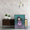 Listen Music Girl Frameless DIY Oil Paint by Numbers Kit Picture Wall Art