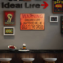 Metal Sign Plate Tin Signs Warming Tin Plate Art Wall Poster Home Decorations