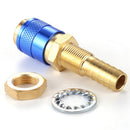 Water Cooled Gas Adapter M10 MIG TIG Welding Torch Hose Connector (Blue) Newly