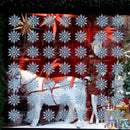 24pcs Snowflakes Xmas Tree Decor Plastic Glitter Snow Flake(Light Blue) Newly