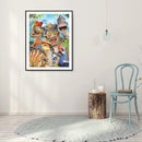 5D Diamond Painting Animal Full Round Drill DIY Wall Art Rhinestone Decoration