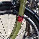 Bicycle Front Fork Protection Brake Line Protector for Brompton (Red) Newly