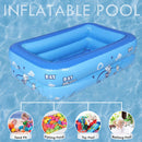 Children Square Swimming Pool Kids Bathing Tub Inflatable Outdoor Water Play