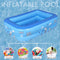 Children Square Swimming Pool Kids Bathing Tub Inflatable Outdoor Water Play
