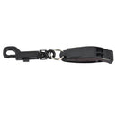 Dual Frequency Emergency Whistle with Hook Portable Rescue Whistle (Black)