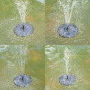 Floating Solar Powered Fountain Pond Bird Bath Water Fountain Pump (13cm)
