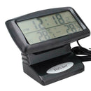 Digital Car OUT/IN Dual Thermometer Temperature Sensors Alarm Clock-NICE U1D0