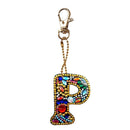 DIY Key Chain Diamond Painting Letters Women Bag Keyring Pendant Gift (P) Newly