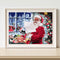 Santa Oil Paint By Numbers Canvas Christmas Drawing DIY Coloring Picture for Kid