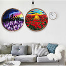 Needle Thread Embroidery Hoop Cross Stitch Kit Flower Embroidery Needle Punch