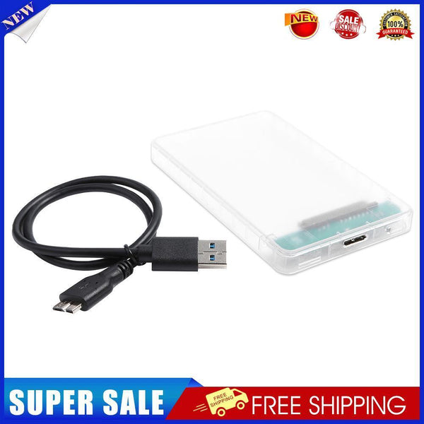 2.5 inch HDD SSD Case Transparent SATA III to USB 3.0 Hard Disk Enclosure