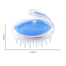 Silicone Massage Comb Head Body Scalp Hair Cleaning Bath Spa Brush (Blue) Newly