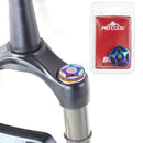 #A MTB Bicycle Front Fork Cap Aluminum Alloy Star-shaped Gas Nozzle Caps Accesso
