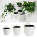 3Pcs Wall Hanging Plant Flower Pot Self-watering Plastic Planter House Garden~