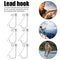 6pcs/lot Mushroom Jig Head Fishing Barbed Hooks Stainless Steel Hook (5.6g)