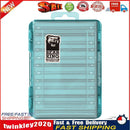 Double-Sided Fishing Lure Transparent Fishing Tackle Box Hook Case (Blue) Newly