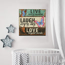 11CT Counted Full Cross Stitch DIY Butterfly Letter Hand Painting Room Decor Kit