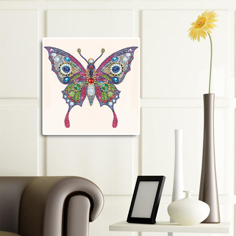 5D DIY Partial Special Shaped Diamond Painting Butterfly Poster Kit (UP266)