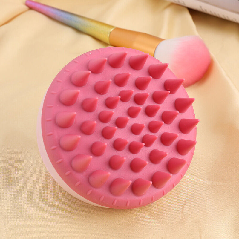 Mini Silicone Scalp Head Body Massager Comb Handheld Hair Brush for Women Pet