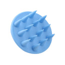 Pointed Tip Silicone Scalp Shampoo Massage Brush Head Acupoint Comb (Blue) Newly