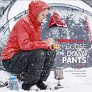 Outdoor Windproof Drawstring Down Pants Skiing Thickened Climbing Warm Trousers
