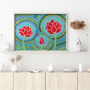 5D Diamond Painting Lotus Flower Set Full Round Mosaic Pictures DIY Home Decor