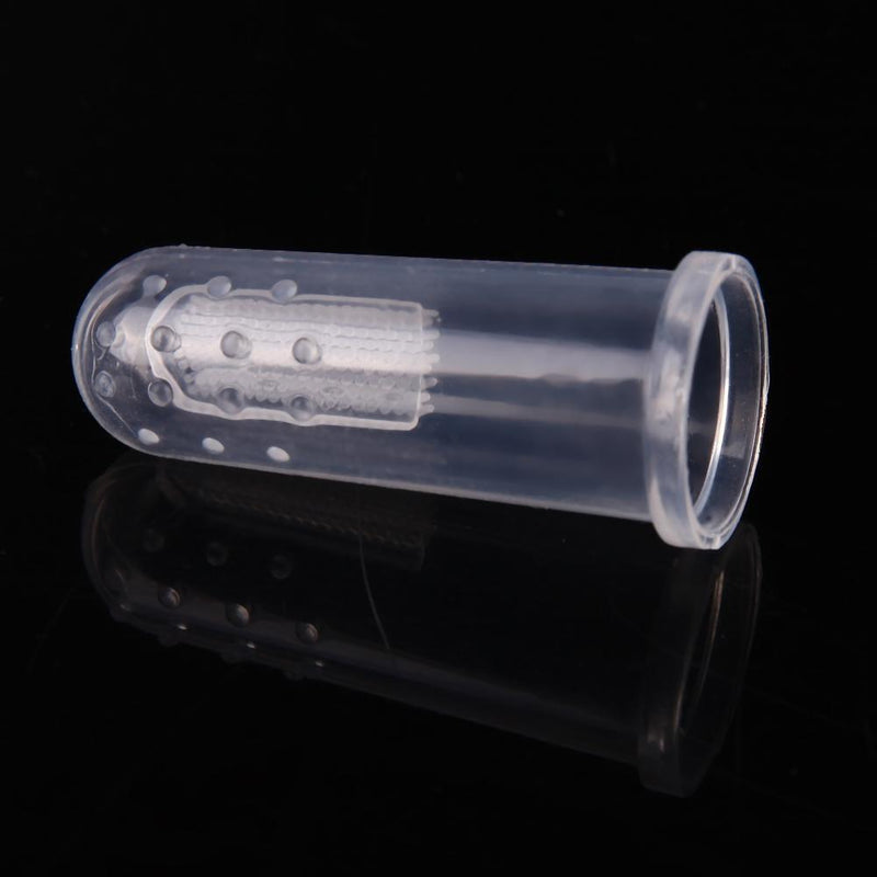 Pet Dog Cat Silicone Finger Toothbrush Oral Dental Cleaning Teeth Care(02)