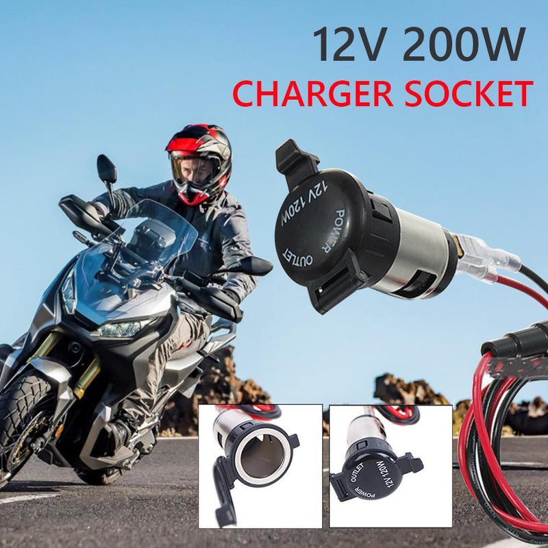 10PC 12-24V Auto Charger Plug for Motorcycle Car Truck Power Adapter Socket