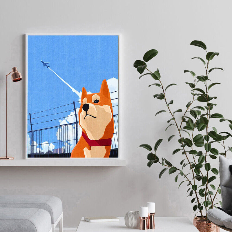 Oil Paint Dog By Numbers Coloring Picture Digital Drawing