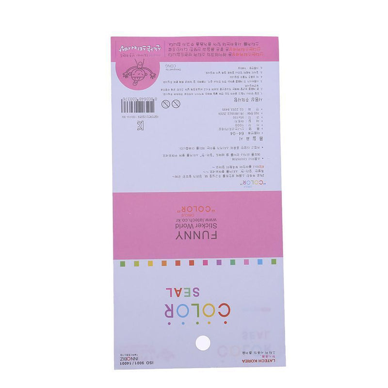 6pcs/set Colorful DIY Scrapbooking Diary Photo Album Stickers(Circle)