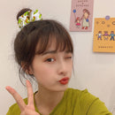 Summer Fruit Printed Hairband Scrunchies Women Elastic Hair Rope (2 Kiwi)