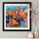 Goldfish Painting 5D Rhinestone Drill Diamond DIY Full Round Picture Kit Cartoon