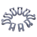 10pcs Save Space Mini Non Slip Flocking Hanger Hook Connection On