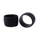 1 Pair Bicycle Silicone Plug Rubber Wear-resisting Handlebar Ring (Black) Newly