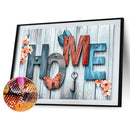 Diamond painting 5D calligraphy and butterfly series round diamond
