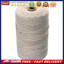 Beige Cotton Twisted Braided Cord Rope DIY Handmade Macrame String Wedding De