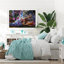 Full Cross Stitch 11CT Angel Tiger Counted Cotton Thread Animal Wall Art Crafts