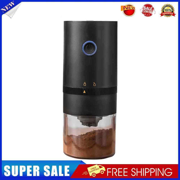#A Portable Electric Coffee Grinder with Brush USB Bean Grinding for Cafe Espres