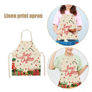 Merry Christmas Aprons Household Cooking Chef Dinner Apron Bib Anti Oil Splash