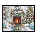 Full Embroidery Christmas 3-Beach 11CT Printed Cross Stitch Cotton DIY Kits