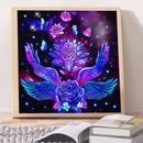 Diamond Painting 5D Full Round Drill Mosaic DIY Purple Hands Flowers Kit Artwork