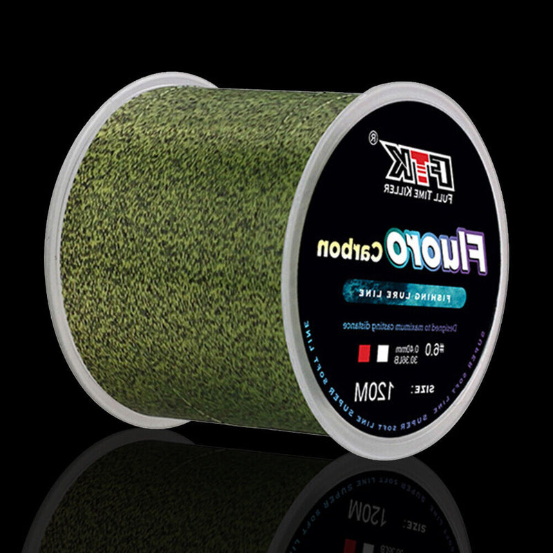 120m Speckle Nylon Fishing Line Wear Resistant Durable Multicolor Fishing Lur