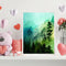 Frameless Oil Paint By Numbers Mountain Forest DIY Canvas Picture Craft Kit