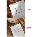 Versatile Not afraid of water Small Two wear Water Drop Earrings Smooth surface